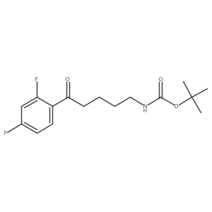 tert-butyl N-[5-(2,4-difluorophenyl)-5-oxopentyl]carbamate Structure