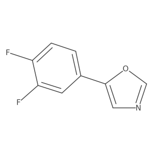 5-(3,4-Difluorophenyl)-1,3-oxazole结构式