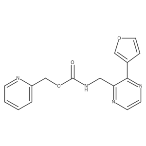 Pyridin-2-ylmethyl ((3-(furan-3-yl)pyrazin-2-yl)methyl)carbamate Structure