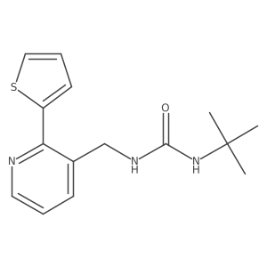 1-(Tert-butyl)-3-((2-(thiophen-2-yl)pyridin-3-yl)methyl)urea Structure