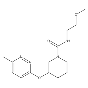 N-(2-methoxyethyl)-3-((6-methylpyridazin-3-yl)oxy)piperidine-1-carboxamide Structure