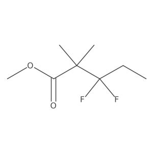 Methyl 3,3-difluoro-2,2-dimethylpentanoate结构式
