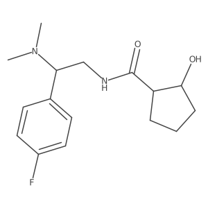Cyclopentanecarboxamide, N-[2-(dimethylamino)-2-(4-fluorophenyl)ethyl]-2-hydroxy-结构式