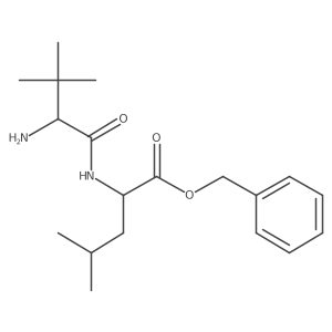 benzyl (2S)-2-[[(2S)-2-amino-3,3-dimethylbutanoyl]amino]-4-methylpentanoate结构式