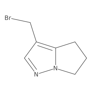 3-(Bromomethyl)-5,6-dihydro-4H-pyrrolo[1,2-b]pyrazole结构式