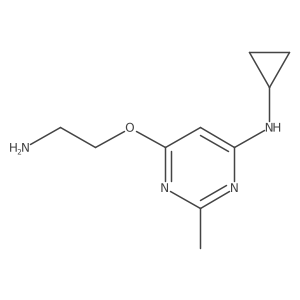 6-(2-aminoethoxy)-N-cyclopropyl-2-methylpyrimidin-4-amine Structure
