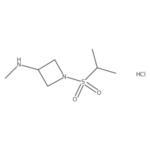 1-(isopropylsulfonyl)-N-methylazetidin-3-amine hydrochloride结构式