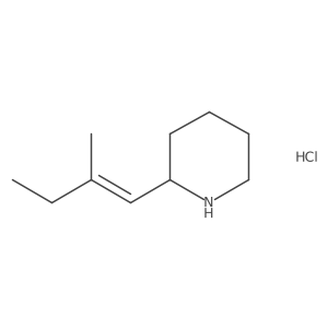 2-[(1E)-2-methylbut-1-en-1-yl]piperidine hydrochloride Structure