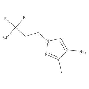 1-(3-chloro-3,3-difluoropropyl)-3-methyl-1H-pyrazol-4-amine Structure