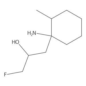 1-(1-Amino-2-methylcyclohexyl)-3-fluoropropan-2-ol Structure