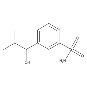 3-(1-Hydroxy-2-methylpropyl)benzenesulfonamide Structure