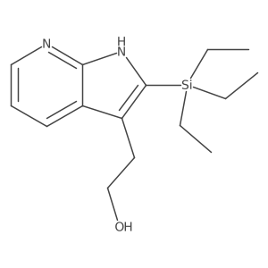 2-(Triethylsilyl)-1H-pyrrolo[2,3-b]pyridine-3-ethanol结构式