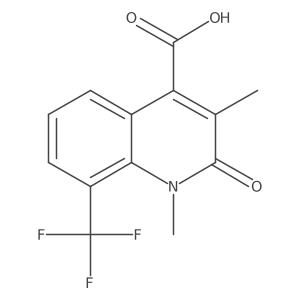 1,3-Dimethyl-2-oxo-8-(trifluoromethyl)-1,2-dihydroquinoline-4-carboxylic acid Structure
