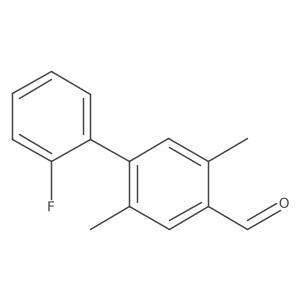 4-(2-Fluorophenyl)-2,5-dimethylbenzaldehyde Structure