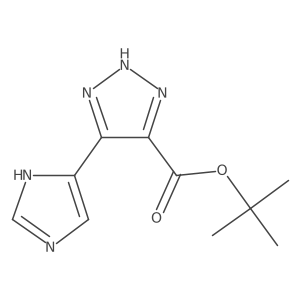 tert-butyl 5-(1H-imidazol-5-yl)-1H-1,2,3-triazole-4-carboxylate结构式