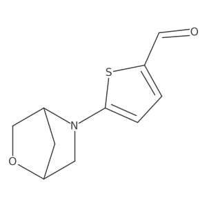 rac-5-[(1R,4R)-2-oxa-5-azabicyclo[2.2.1]heptan-5-yl]thiophene-2-carbaldehyde Structure