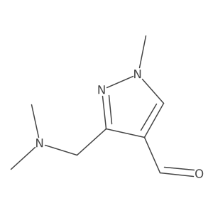 3-[(dimethylamino)methyl]-1-methyl-1H-pyrazole-4-carbaldehyde Structure