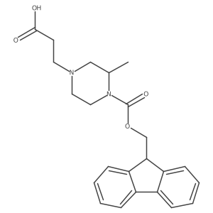 3-(4-{[(9H-fluoren-9-yl)methoxy]carbonyl}-3-methylpiperazin-1-yl)propanoic acid Structure