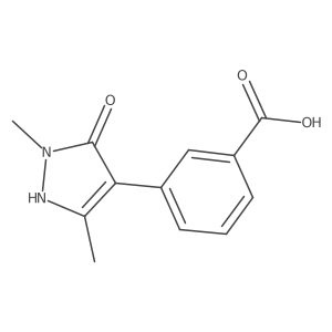 3-(5-hydroxy-1,3-dimethyl-1H-pyrazol-4-yl)benzoic acid Structure