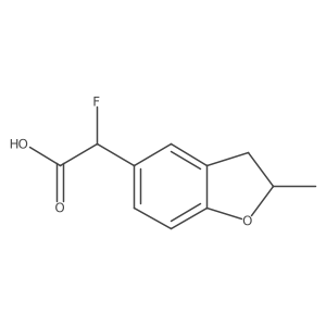 2-Fluoro-2-(2-methyl-2,3-dihydro-1-benzofuran-5-yl)acetic acid Structure