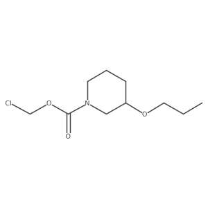 Chloromethyl 3-propoxypiperidine-1-carboxylate结构式