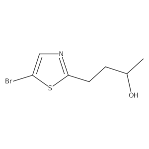 4-(5-Bromo-1,3-thiazol-2-yl)butan-2-ol结构式