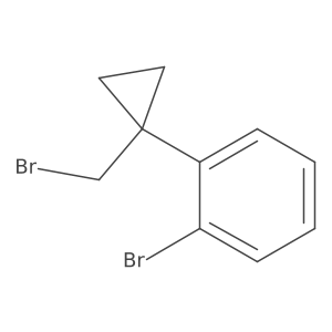1-Bromo-2-(1-(bromomethyl)cyclopropyl)benzene Structure