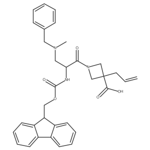 1-{3-[benzyl(methyl)amino]-2-({[(9H-fluoren-9-yl)methoxy]carbonyl}amino)propanoyl}-3-(prop-2-en-1-yl)azetidine-3-carboxylic acid Structure