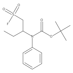 tert-butyl N-[1-(fluorosulfonyl)butan-2-yl]-N-phenylcarbamate Structure