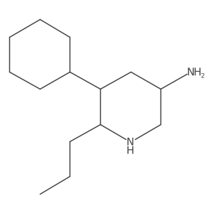 5-Cyclohexyl-6-propylpiperidin-3-amine Structure