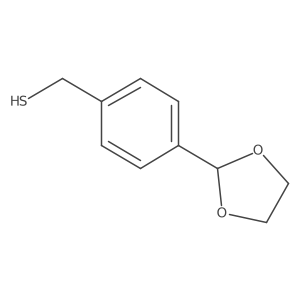 [4-(1,3-Dioxolan-2-yl)phenyl]methanethiol结构式