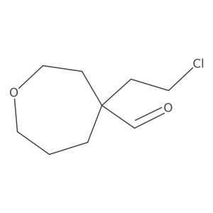 4-(2-Chloroethyl)oxepane-4-carbaldehyde结构式