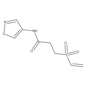 3-(ethenesulfonyl)-N-(1,2-thiazol-4-yl)propanamide Structure