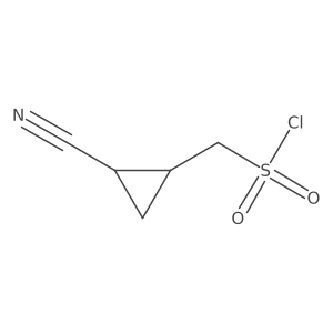 [(1R,2S)-2-Cyanocyclopropyl]methanesulfonyl chloride Structure