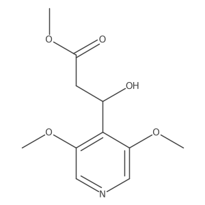 methyl (3R)-3-(3,5-dimethoxypyridin-4-yl)-3-hydroxypropanoate Structure