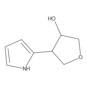 rac-(3R,4S)-4-(1H-pyrrol-2-yl)oxolan-3-ol结构式