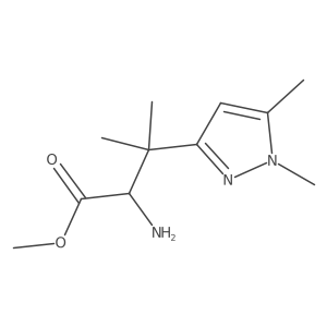 methyl 2-amino-3-(1,5-dimethyl-1H-pyrazol-3-yl)-3-methylbutanoate Structure