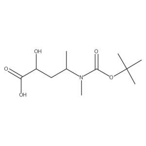 4-{[(Tert-butoxy)carbonyl](methyl)amino}-2-hydroxypentanoic acid Structure