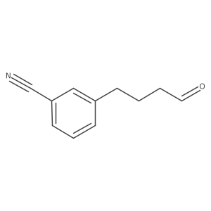 3-(4-Oxobutyl)benzonitrile Structure