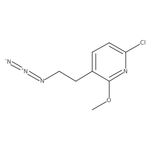 3-(2-Azidoethyl)-6-chloro-2-methoxypyridine结构式