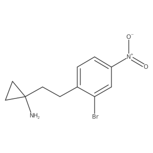 1-[2-(2-Bromo-4-nitrophenyl)ethyl]cyclopropan-1-amine Structure