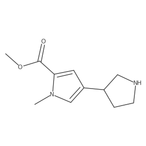 methyl 1-methyl-4-(pyrrolidin-3-yl)-1H-pyrrole-2-carboxylate Structure