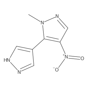 1-methyl-4-nitro-5-(1H-pyrazol-4-yl)-1H-pyrazole Structure