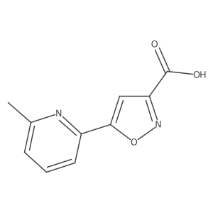 5-(6-Methyl-2-pyridyl)isoxazole-3-carboxylic Acid Structure