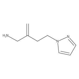 1-[3-(aminomethyl)but-3-en-1-yl]-1H-pyrazole结构式