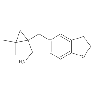 {1-[(2,3-Dihydro-1-benzofuran-5-yl)methyl]-2,2-dimethylcyclopropyl}methanamine结构式