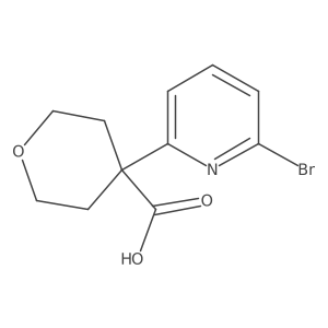 4-(6-Bromopyridin-2-yl)oxane-4-carboxylic acid Structure