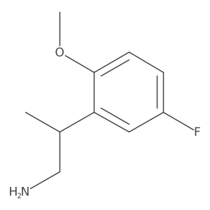 (2R)-2-(5-Fluoro-2-methoxyphenyl)propan-1-amine结构式