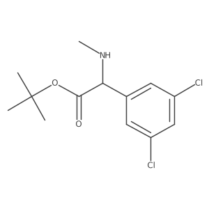 Tert-butyl 2-(3,5-dichlorophenyl)-2-(methylamino)acetate结构式