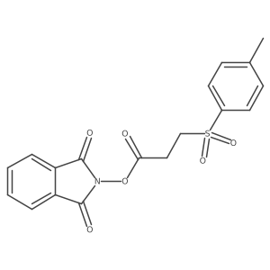1,3-dioxo-2,3-dihydro-1H-isoindol-2-yl 3-(4-methylbenzenesulfonyl)propanoate Structure
